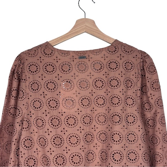 BARBOUR CHERBURY MAPLE EYELET LACE 100% COTTON BLOUSE TOP - Picture 8 of 16